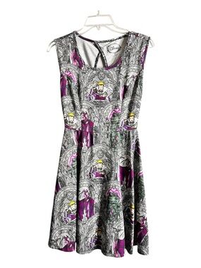 Disney Villains Stained Glass Maleficent
Ursula Evil Queen Skater Dress SZ S